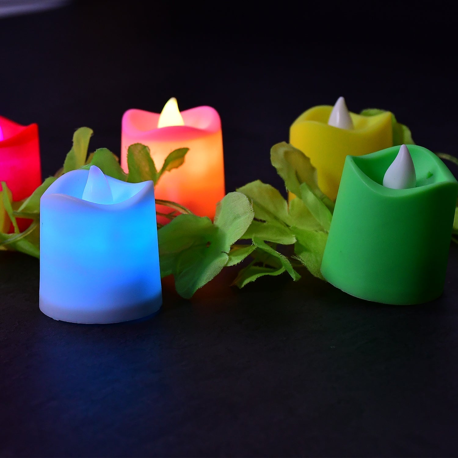 LED tealight candles, battery-operated, perfect for decorations