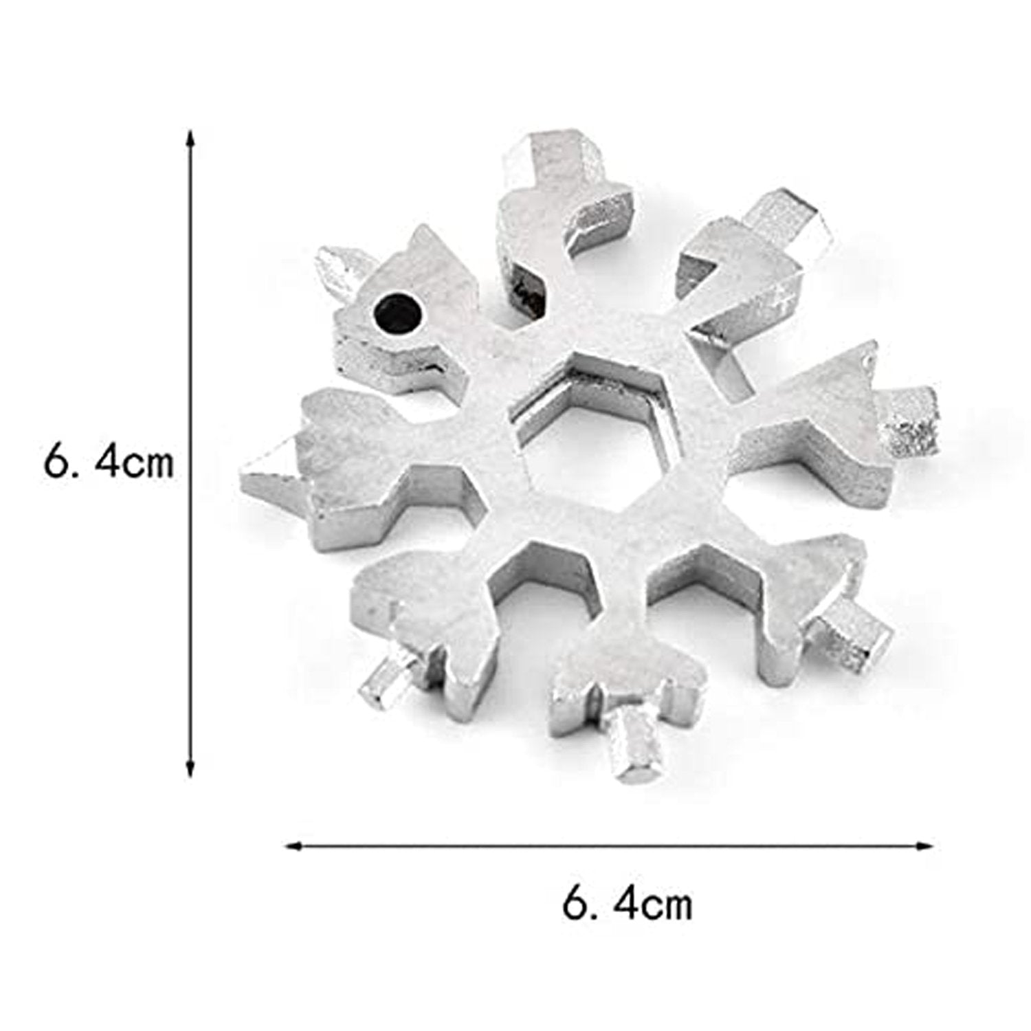 Durable & Portable 18 in 1 Snowflake Multi-Tool, Snowflake Bottle Opener Flat Ph - 1787_18in1_snowflake_tool