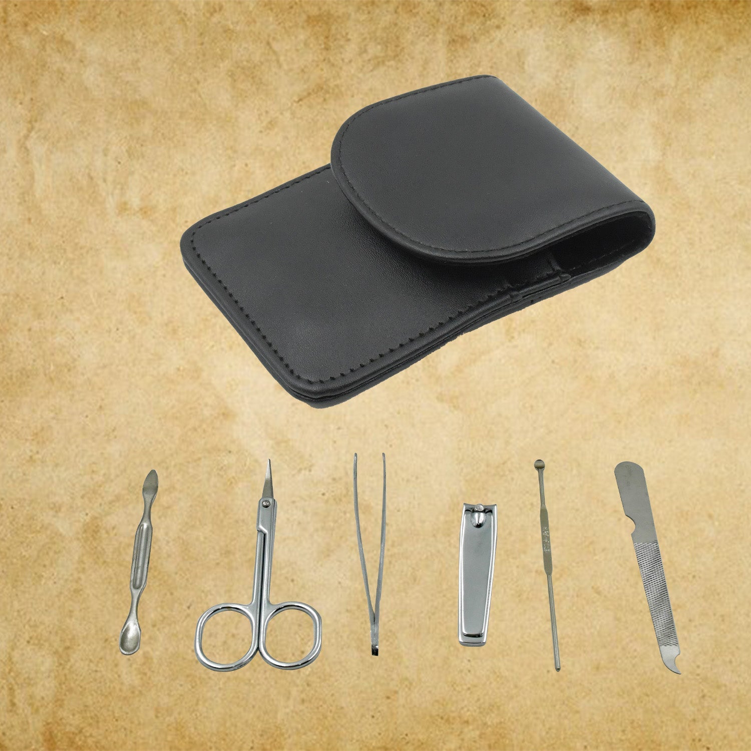 6-in-1 professional nail care kit with scissors