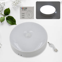 Round Shape 8 LED Motion Sensor Induction Led Light - 1656_magnetic_sensor_light