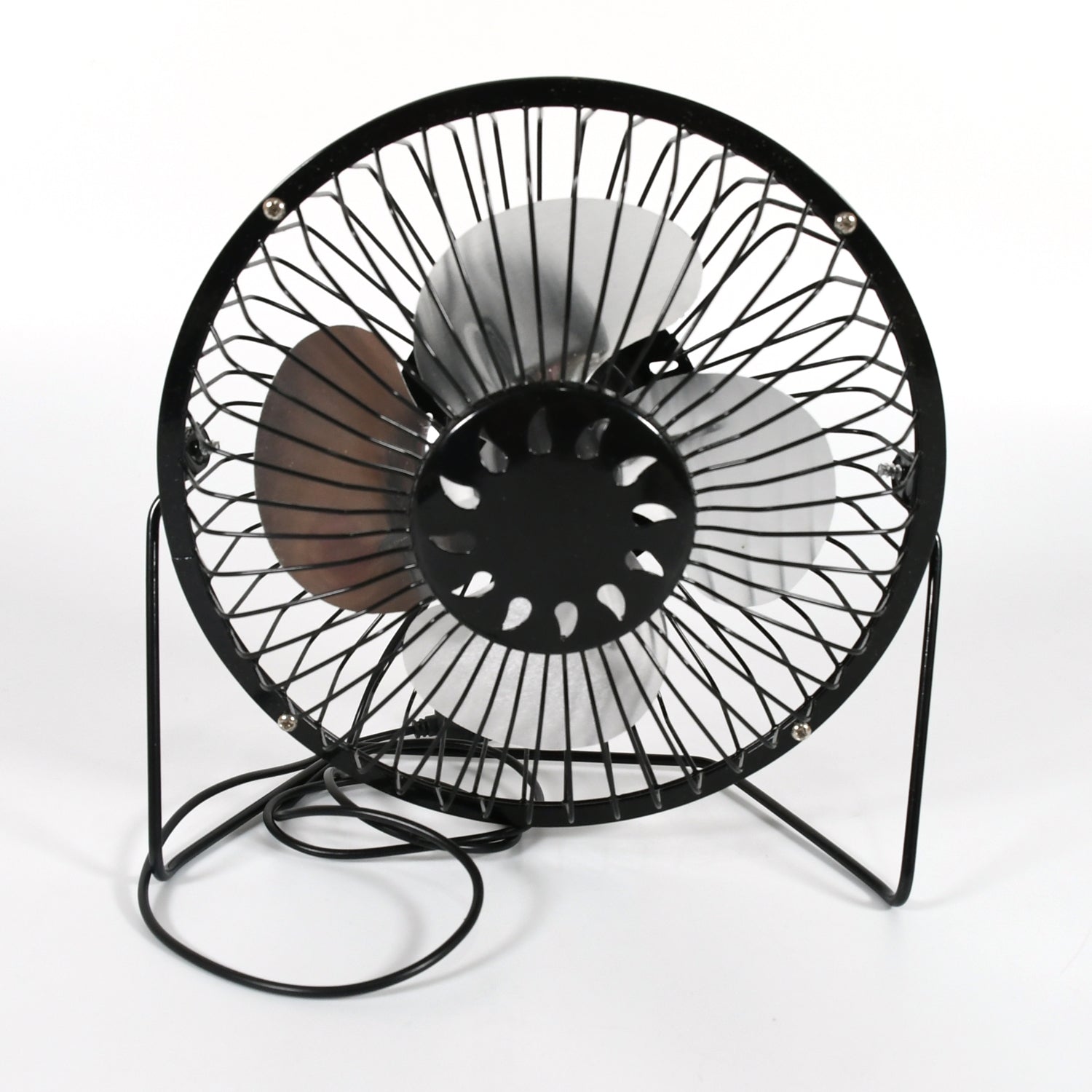 USB Table Desk Personal Metal Electronic Fan, Compatible with Computers, Laptops - 17678_usb_table_desk_fan_no2