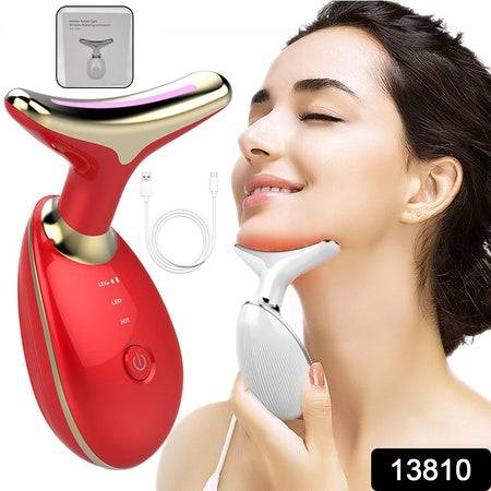 Electric Face Massager Wrinkle Remover Led Photon Face Beauty Device (1 Pc) - Superior eMart