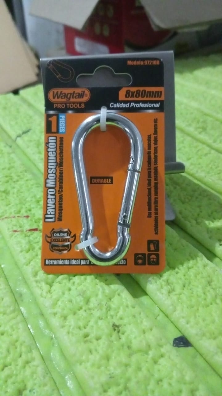 स्टेनलेस स्टील स्नैप हुक (8×80 MM / 1 पीस) - 15126_ss_snap_hook_8x80mm_no13