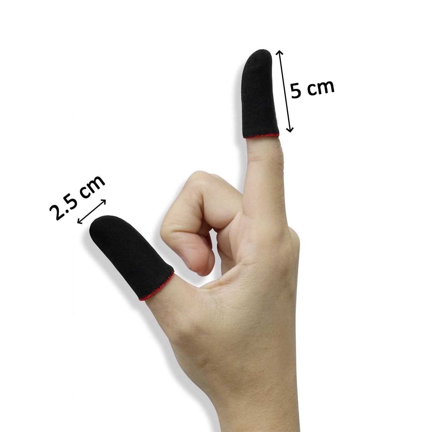 Thumb & Finger Sleeve for Mobile Game, Pubg,Cod,Freefire (1Pair only) - 7391_1pair_thumb_sleeve