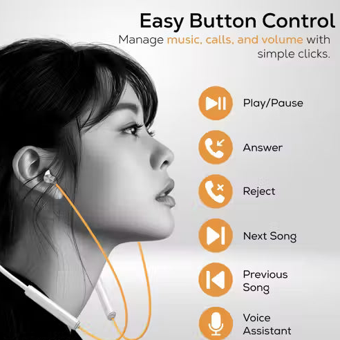 Z5 Wireless in-Ear Bluetooth Neckband Earphones |Wireless Neckband |Clear Sound |Bluetooth Headphones |Best Sound Neckband |Best Neckband High Bass Neckband