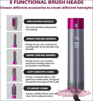5 in 1 Multifunctional Hair Dryer - Superior eMart