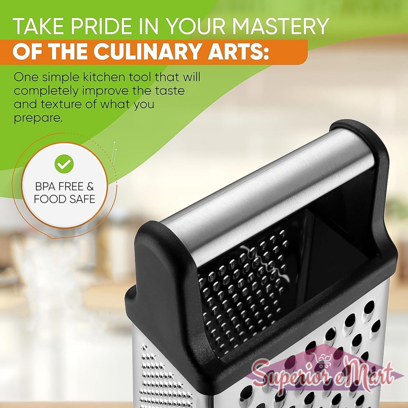 5-in-1 Stainless Steel Grater - Superior eMart