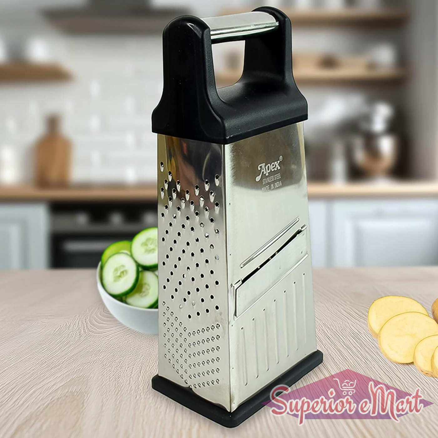 5-in-1 Stainless Steel Grater - Superior eMart
