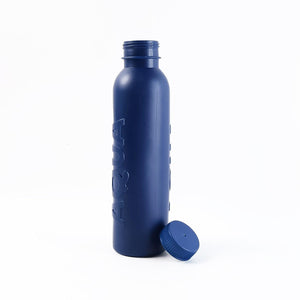 500ml water bottle with cap in navy blue color for hydration on the go
