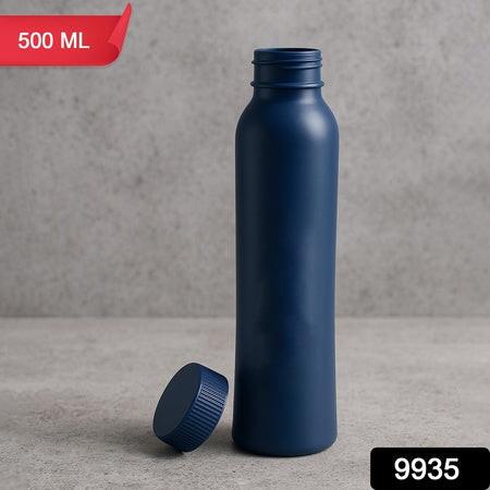 500ml water bottle with cap in navy blue color for hydration on-the-go