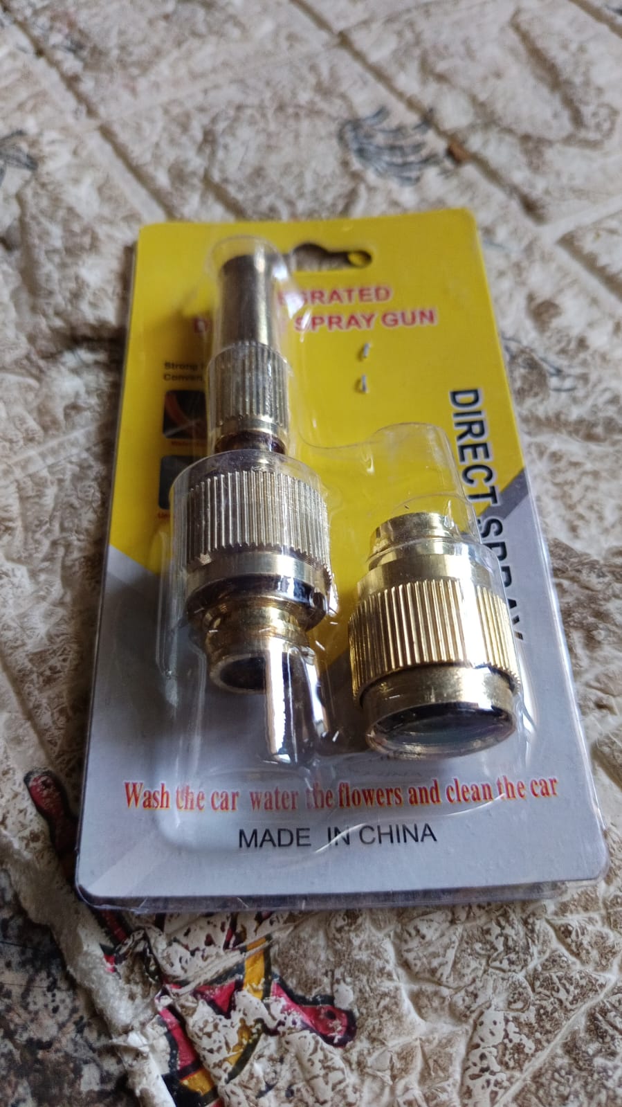 water spray nozzle for water pipe booster nozzle for car wash nozzle with high p - 7588_golden_water_spray_gun