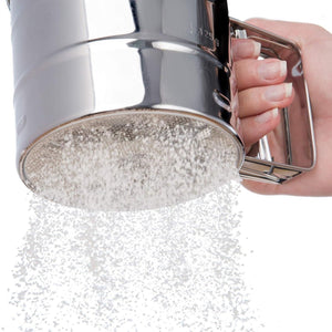Flour Sifter Atta Chhani Hand Press Design Stainless Steel 3