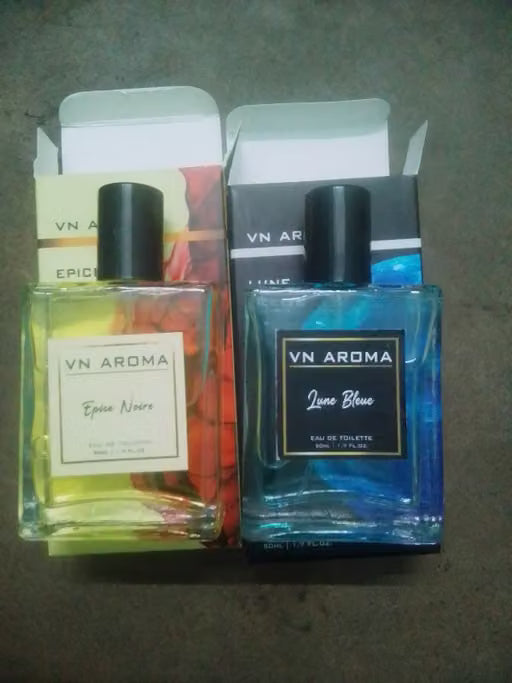 Epice Noire Lune Bleue Perfume - Premium Luxury Long Lasting Fragrance for Men & Women - 50 ml Pack of 2 VN Aroma
