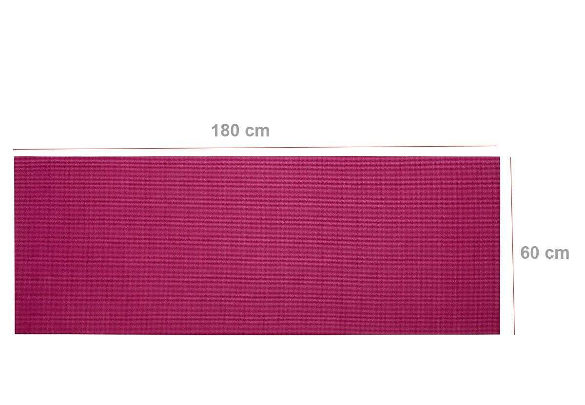 524_yoga Mat Eco-friendly For Fitness Exercise Workout Gym With Non-slip Pad (180x60xcm) Color May Very - Superior eMart