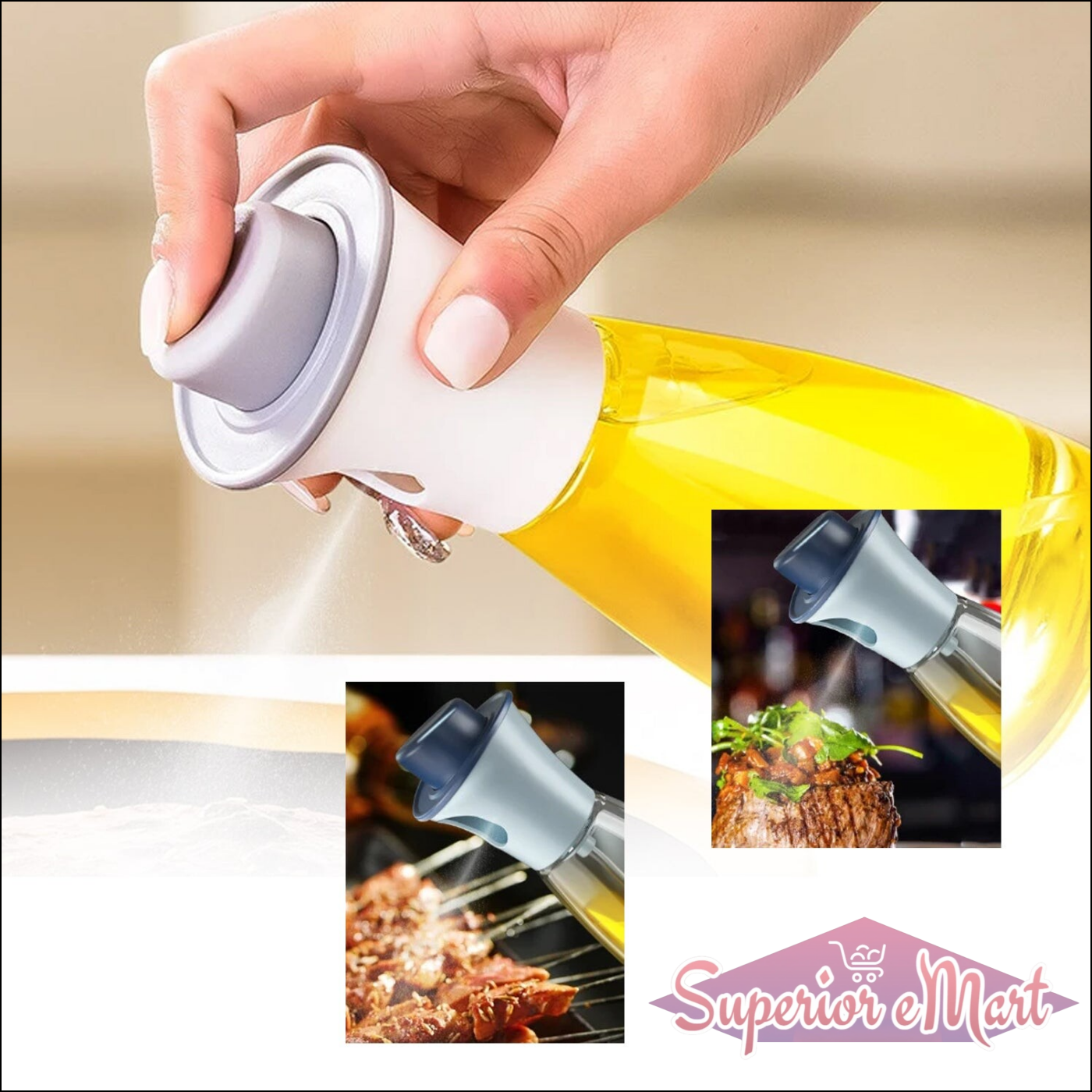 5340 Oil Dispenser Bottle Oil And Vinegar Cruet Oil Sprayer Dispenser Olive Oil Dispenser 170 Ml Mist Oil Spray Bottle For Cooking With Plastic