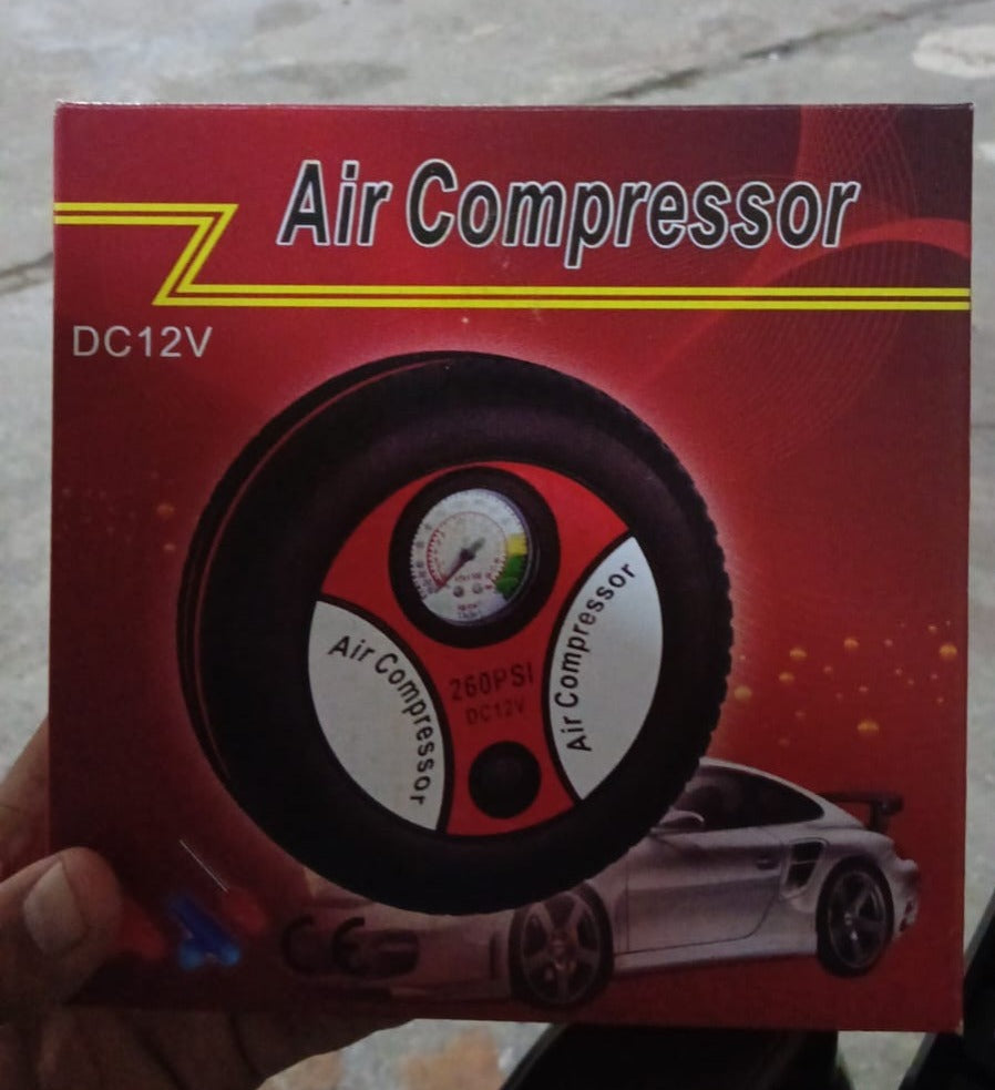 कार और बाइक के लिए कंप्रेसर 12V 260 PSI टायर इन्फ्लेटर एयर पंप - 0504_mini_air_compressor_pump_12v