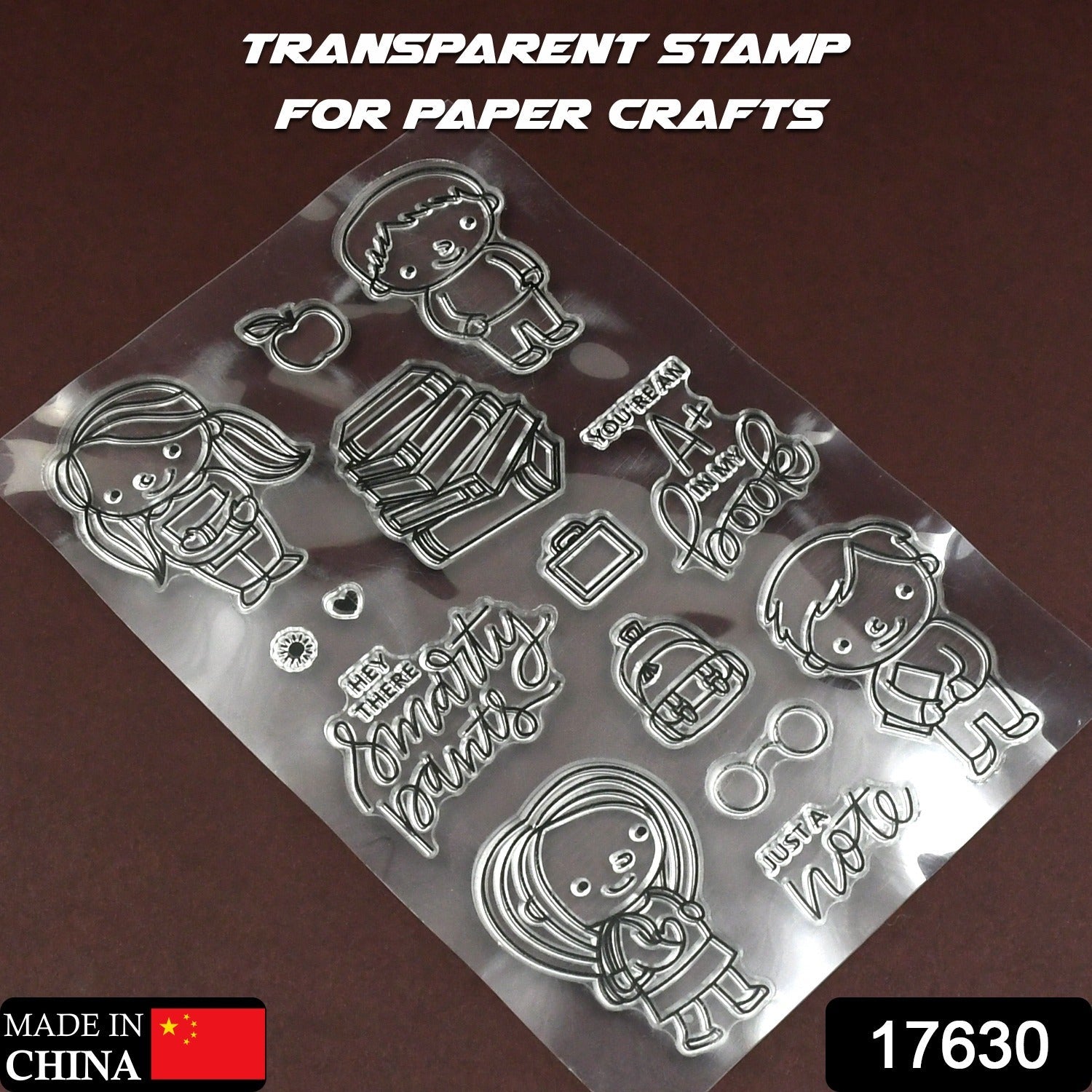 Reusable Rubber Stamp, TPR Stamp DIY Accessories Good Stamping Effect DIY Transp - 17625_paper_craft_rubber_stamp_no13