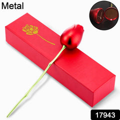 Metal Red Rose Couple Jewelry Box-Fancy Jewelry Box (1 Pc) - 17943_metal_jewelry_gift_rose_box