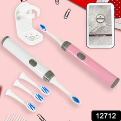 Adult Waterproof Electric Toothbrush Strong Sonic Charging with 4 Toothbrush Hea - 12712_adult_electric_toothbrush