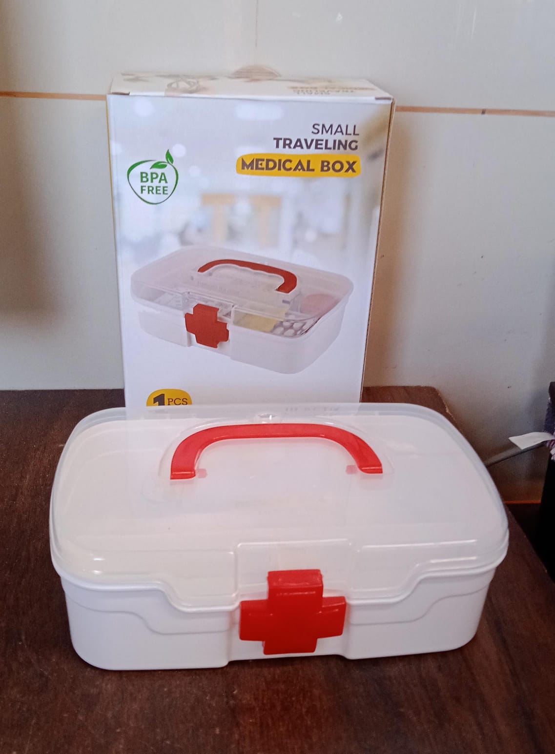 3 Compartment Medical Box, 1 Piece, Indoor Outdoor Medical Utility, Medicine Sto - 12980_3com_travel_medical_colorbox