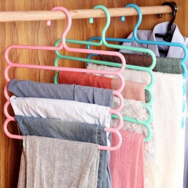 Clothing Organiser - 5 in 1 Multipurpose Hanger - Assorted