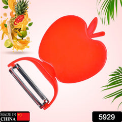 Apple Shaped Folding Peeler Vegetable Peeler for Kitchen, Home Fruit Peelers, Gr - 5929_apple_shaped_peeler