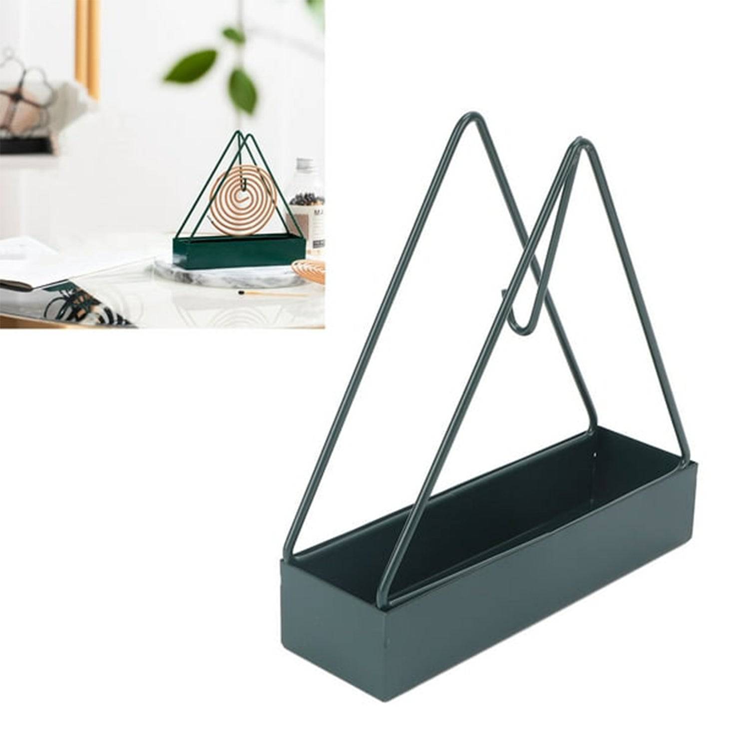 12880 Mosquito Coil Holder Frame Triangular Shape Iron Mosquito Incense Holder Mosquito Repellent Incense Holder Hanging Mosquito Repellent Outdoor Stylish Mosquito Repellent Incense Holder - Superior eMart