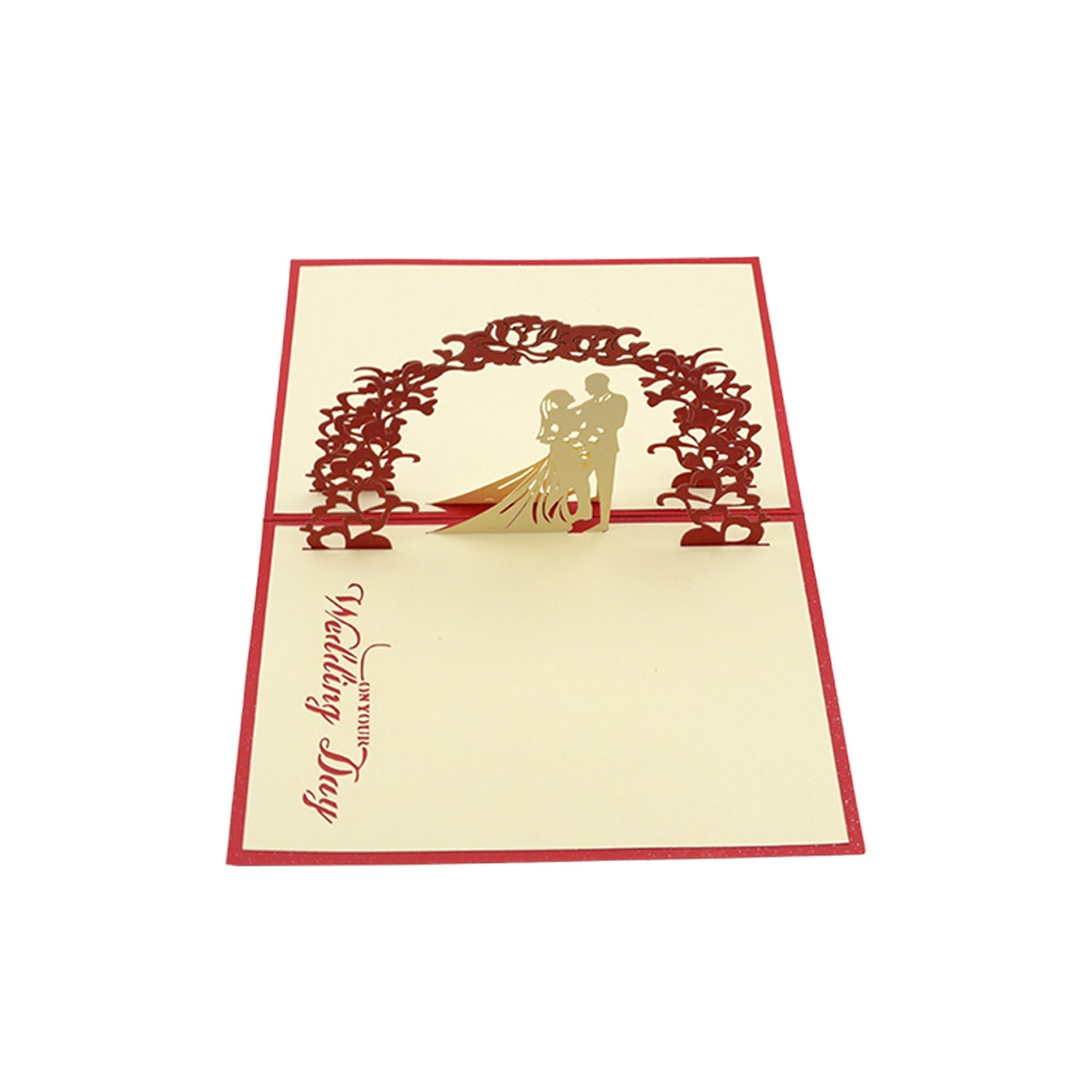 अनोखा 3D पॉप-अप विशिंग कार्ड (शादी): 1 पीस - 4134_3d_wedding_gift_card