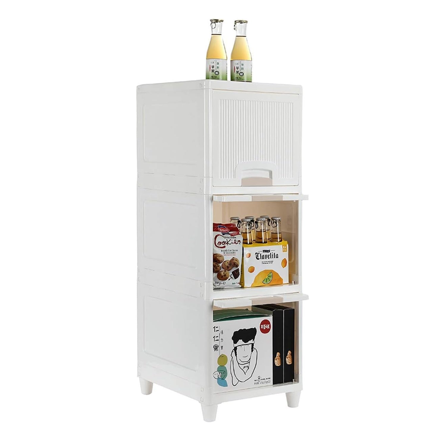 Multipurpose Storage Cabinet, Storage Solutions plastic drawers || Multi Layer W - 17736_multi_3_layer_storage_drawers