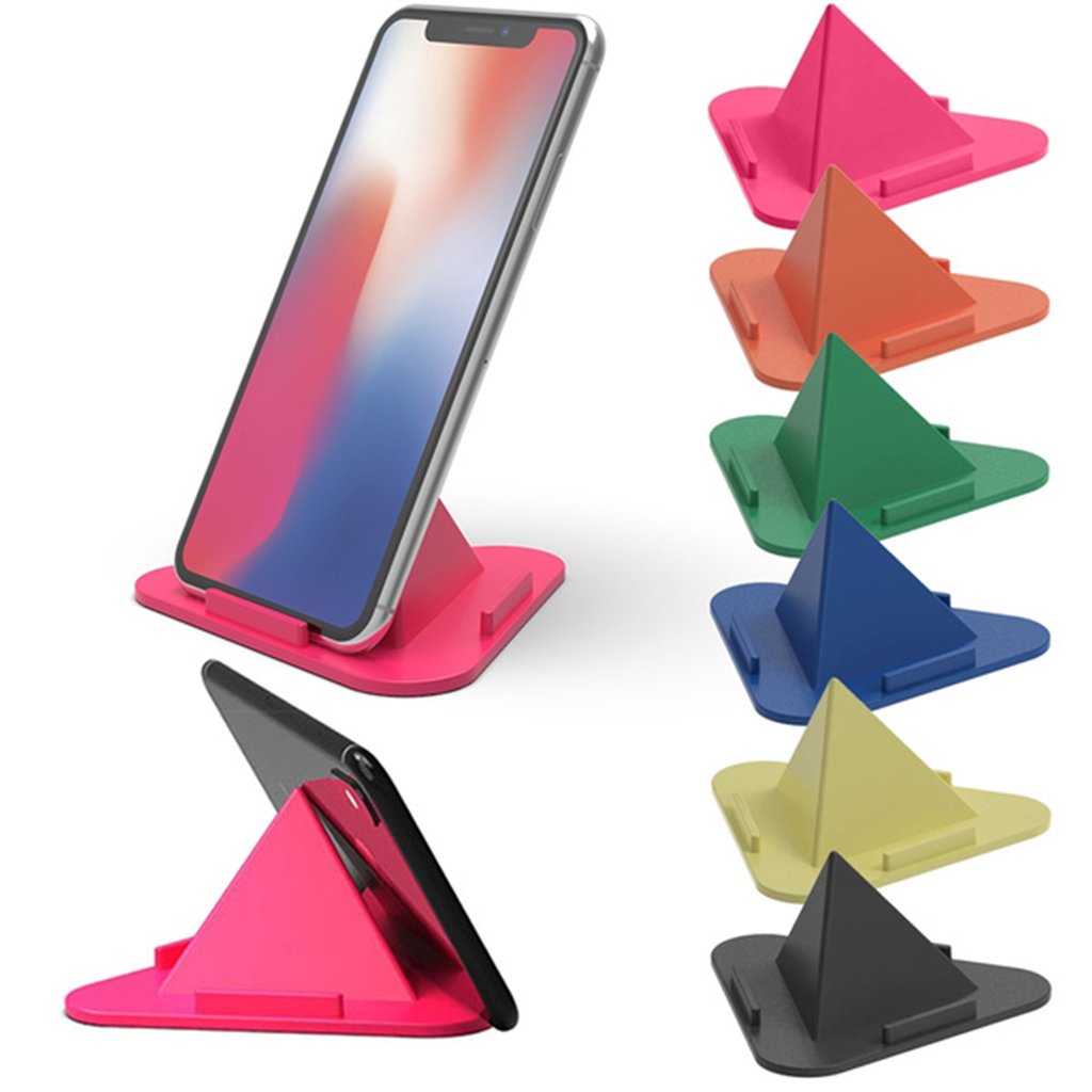 Universal Portable Three-Sided Pyramid Shape Mobile Holder Stand - 4640_4pc_pyramid_mob_stand