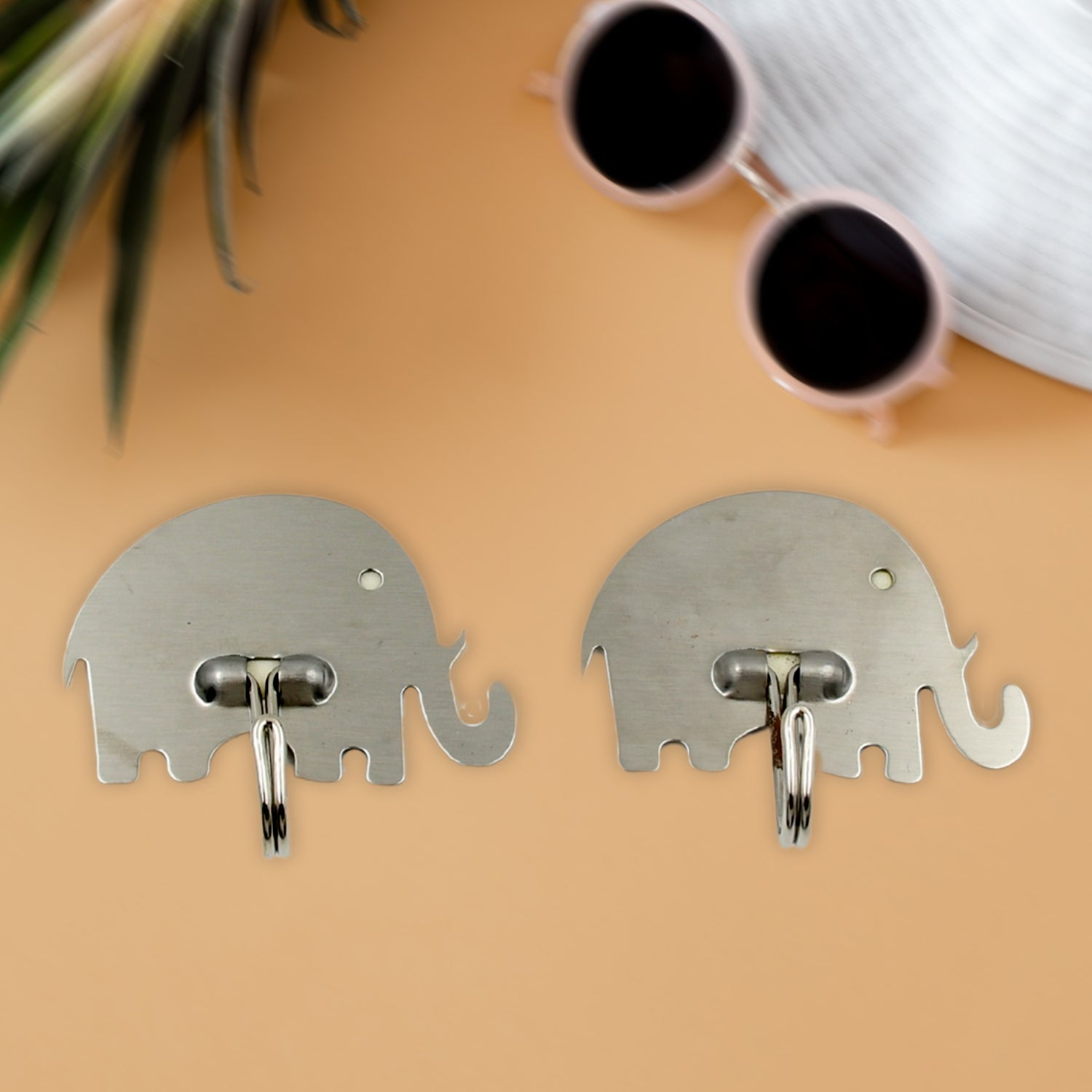 Strong Self-Adhesive Hooks (2 Pc): Heavy Duty, Waterproof, All-Purpose - 4221_adhesive_wall_hook_2pc_set_no30