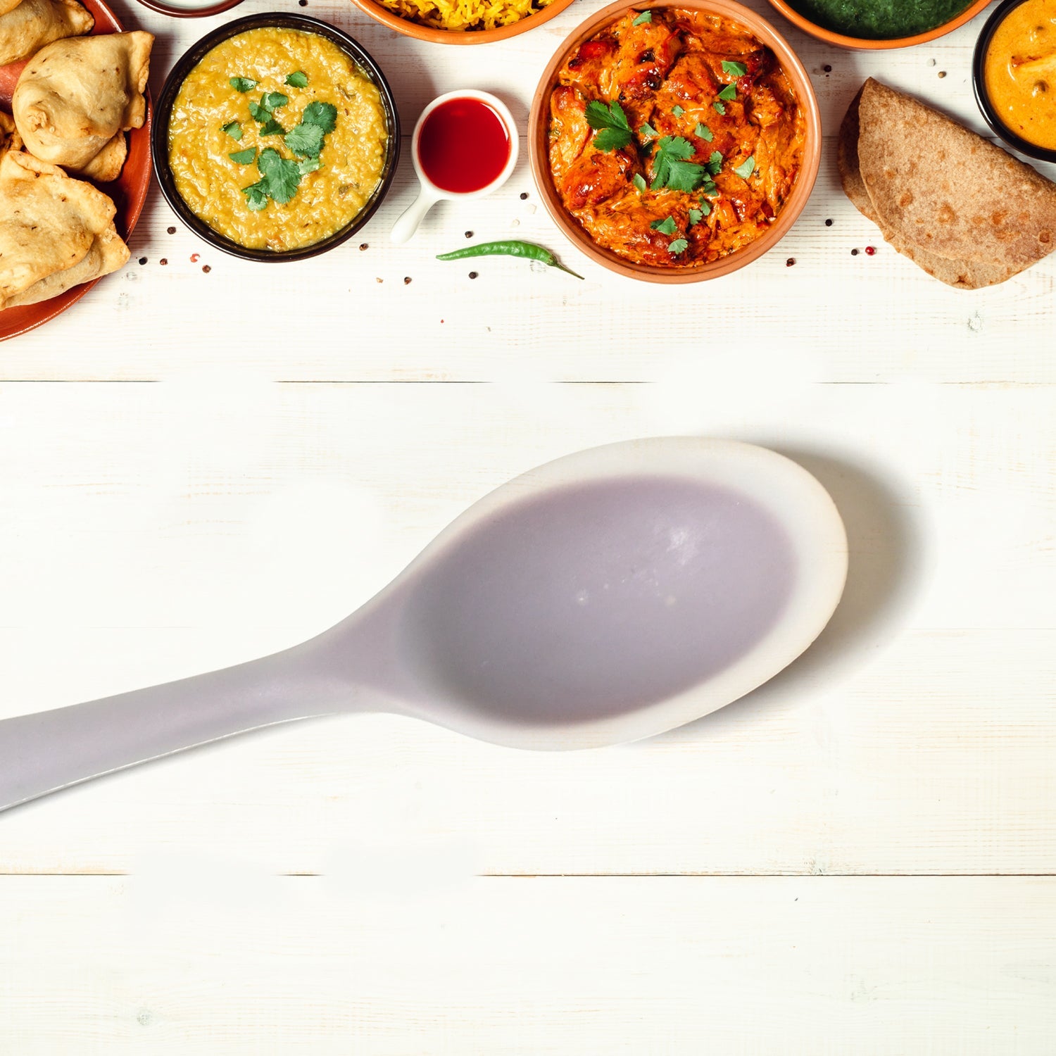 Multipurpose Silicone Spoon, Silicone Basting Spoon Non-Stick Kitchen Utensils H - 5681_silicone_cooking_spoon_1pc_no83