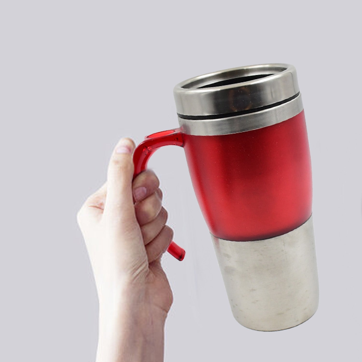 High  Stainless Steel Vacuum Glass Insulated Glass Coffee Cups Double Wal - 13156_ss_coffee_mug_n_handle_no5