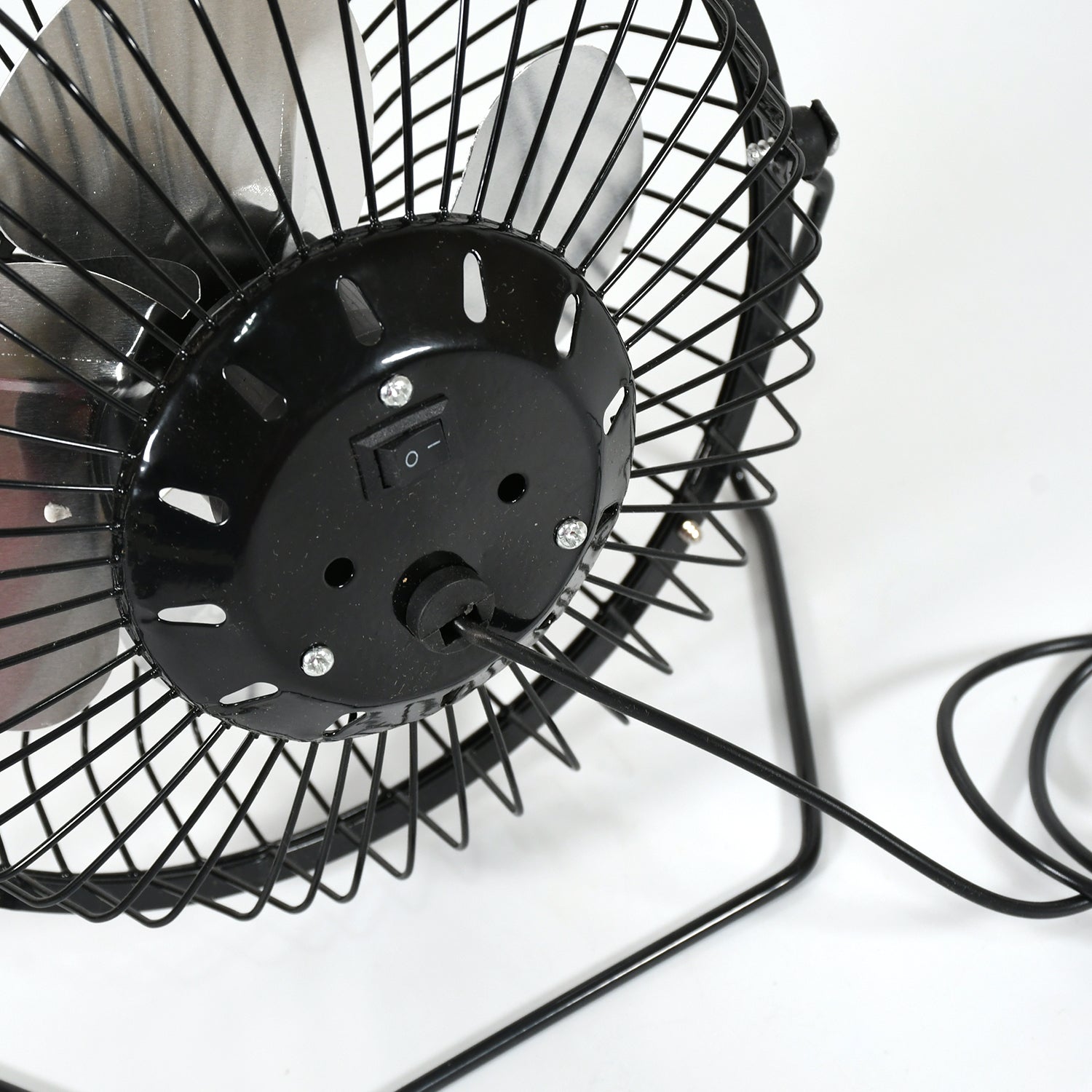 USB Table Desk Personal Metal Electronic Fan, Compatible with Computers, Laptops - 17678_usb_table_desk_fan_no2