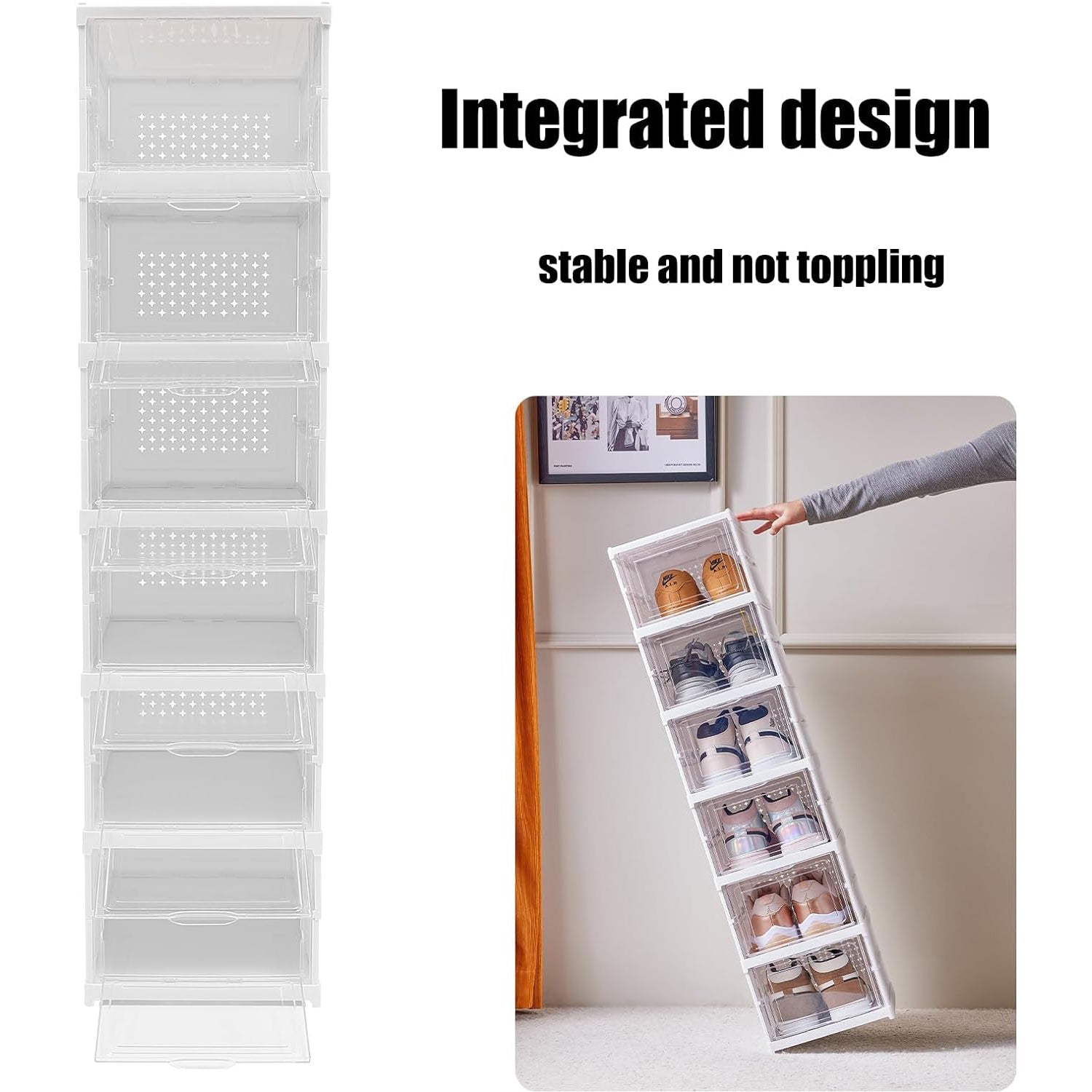 Stackable Multifunctional Storage, for Clothes Foldable Drawer Shelf Basket Util - 17663_multi_6_layer_storage_rack