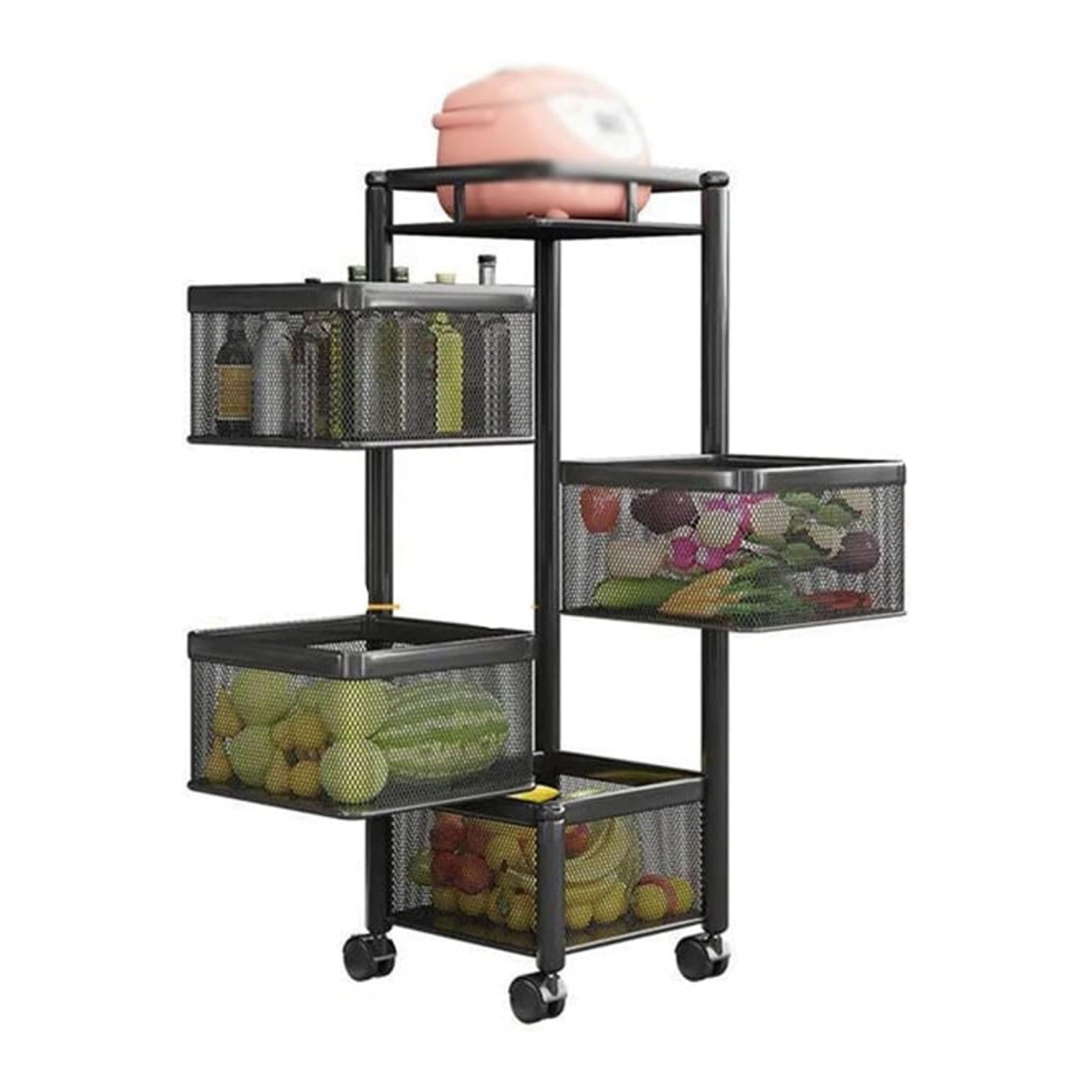 Metal High  Kitchen Trolley Kitchen Organizer Items and Kitchen Accessori - 5731_4_layer_kitchen_trolley