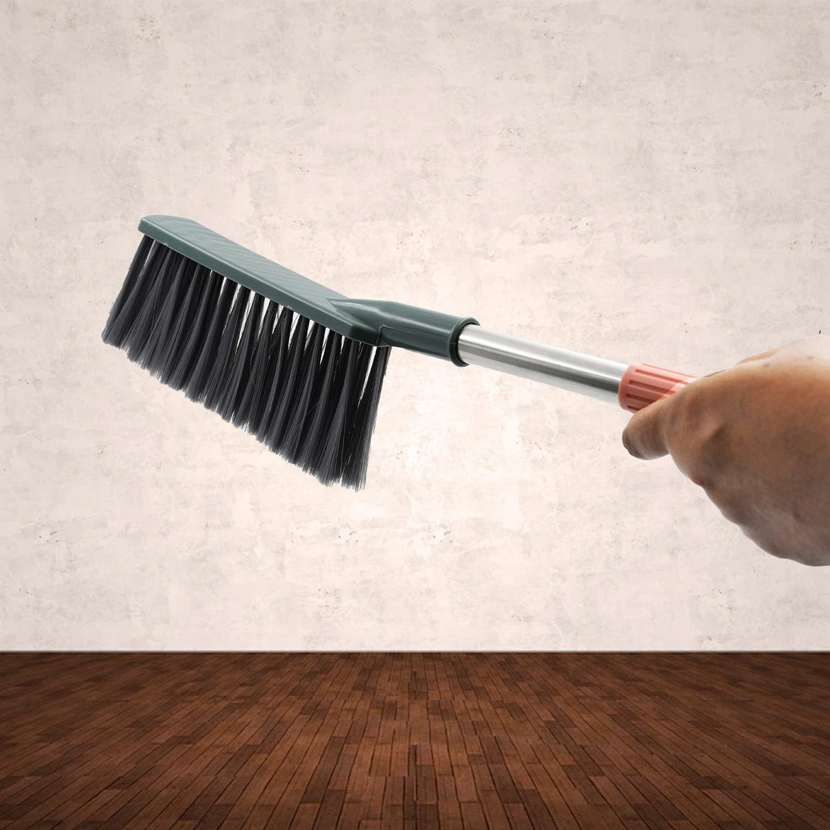 Stainless steel sofa cleaner brush with long handle