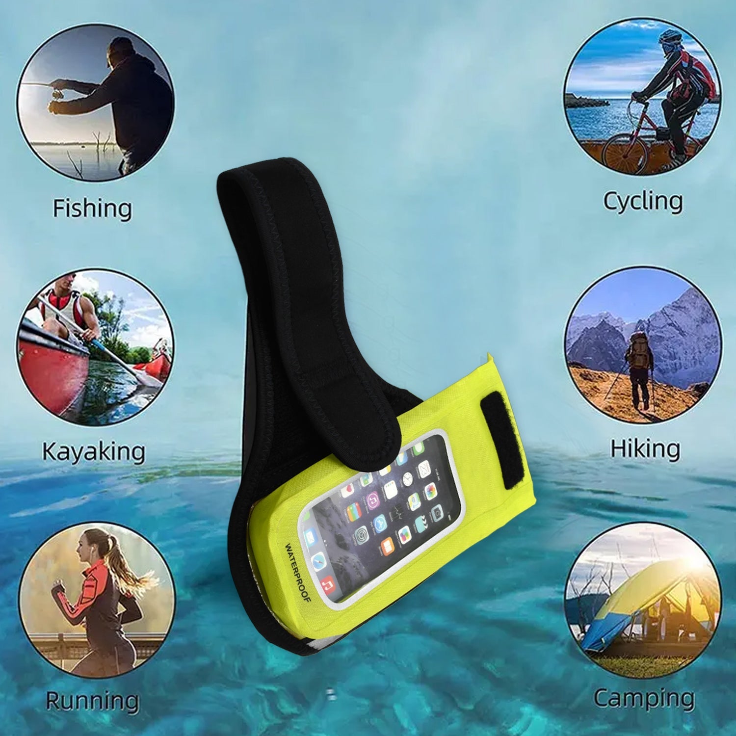 Sports Wrist Bag Running Arm Band Running Armband Phone Arm Pouch Case Cellphone - 4383_sport_running_mobile_bag