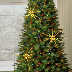 3D Gold Star Hanging Decoration Star, Acrylic Look  Hanging Luminous Star for Wi - 8793_medium_hanging_decoration_star