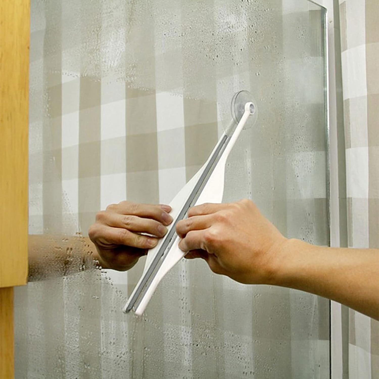 All-in-One Cleaner: Squeegee for Shower, Bathroom & Windows - 4106_mirror_steam_wiper_1pc