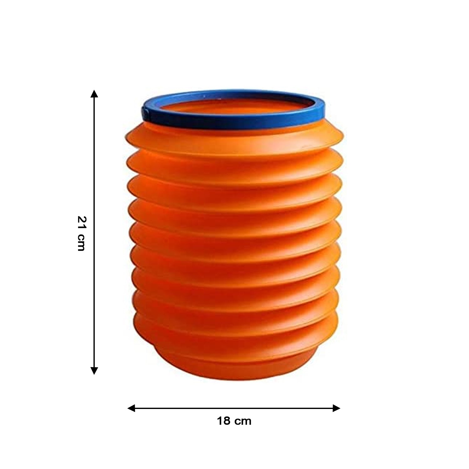 Foldable Storage Bucket , Water Container & Dustbin Multiuse Bucket For Home , C - 0245_foldable_plastic_dustbin