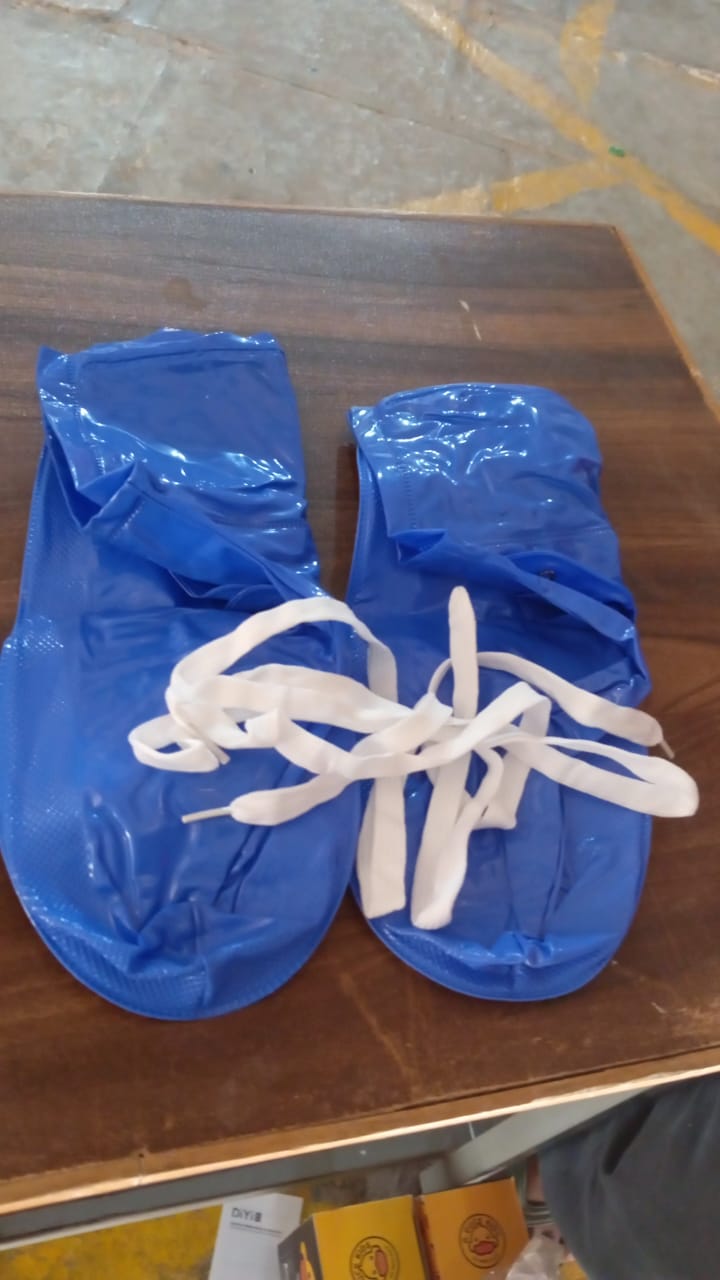 Plastic Shoes Cover Reusable Anti-Slip Boots Zippered Overshoes Covers & Shoe la - 17961_rain_medium_shoe_cover_1pair_no2