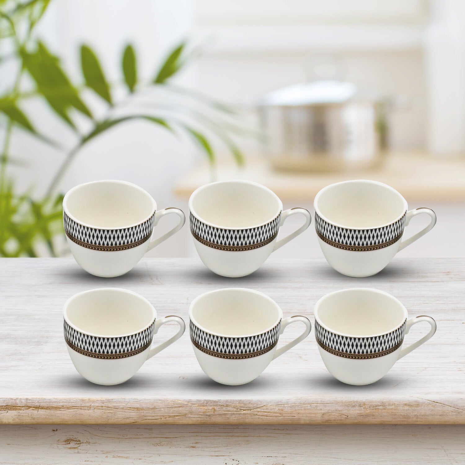 Ceramic Tea / cups and Saucer / Rakabi Set of 12 Pcs - 12008_ceramic_tea_cup_n_saucer_12pc