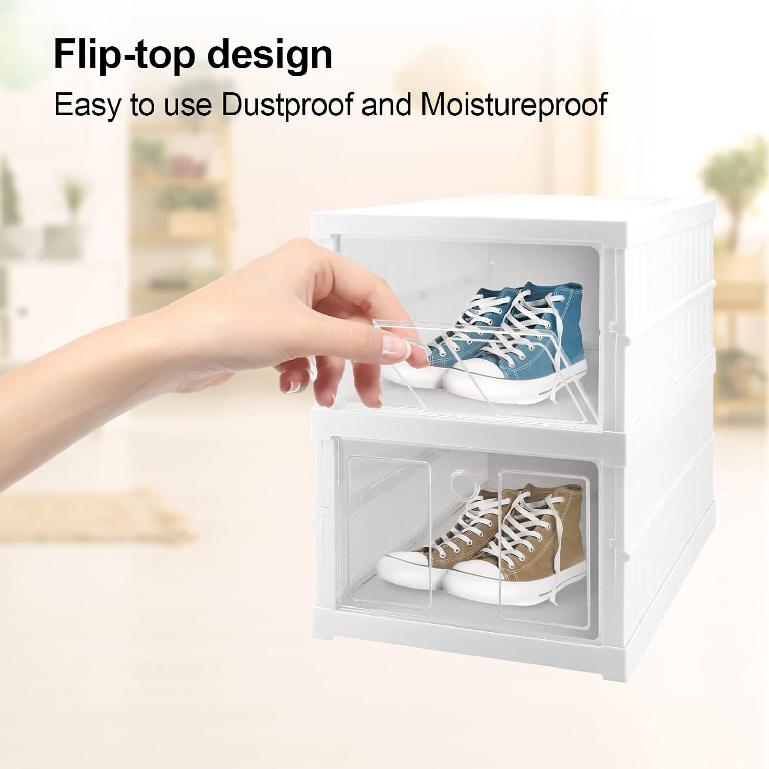 Stackable Multifunctional Storage, for Clothes Foldable Drawer Shelf Basket Util - 17665_multi_2_layer_storage_rack