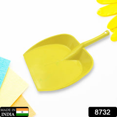 Dustpan with Long Handle, Dust Collection Dust Pan Tray for Kitchen, Home, Offic - 8732_plastic_dustpan_1pc