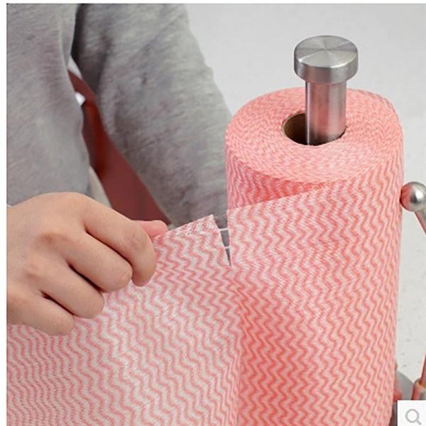 Non Wooven Fabric Disposable Handy Wipe Cleaning Cloth Roll (1Pc) - 1601_40pulls_tissue_roll