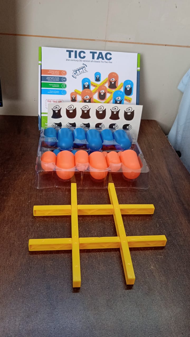 टिक-टैक-टो गेम, गॉबल गेम, बोर्ड गेम इनडोर (1 सेट) - 18274_pla_tic_tac_toy_game_1set