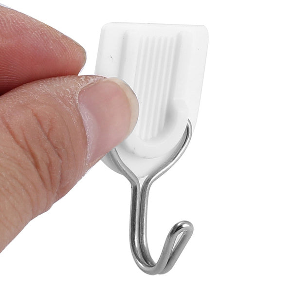 Self-adhesive robe hooks for home use.