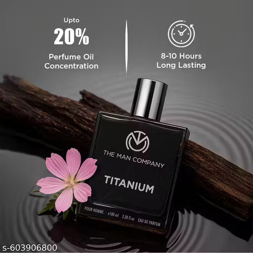 TITANIUM Perfume for Men - 100ml | Premium Long-Lasting Deo Perfume Body Spray | Gift for Him