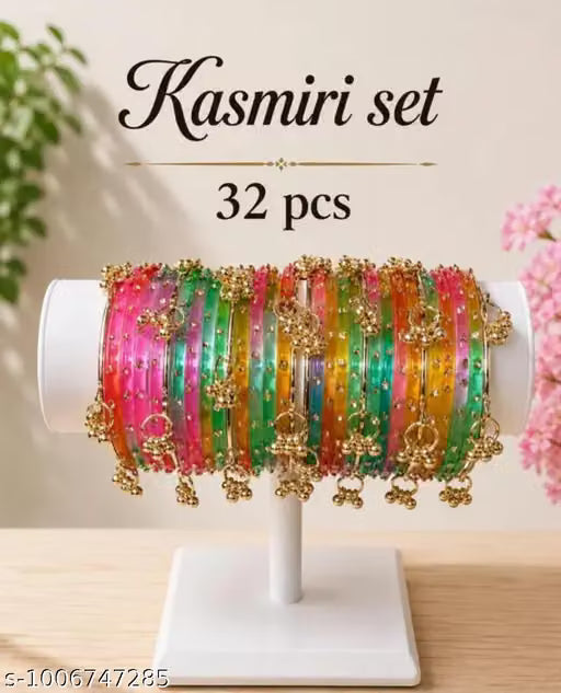 Trendy Fancy Multi Ghugroo Set and Trending Bangles